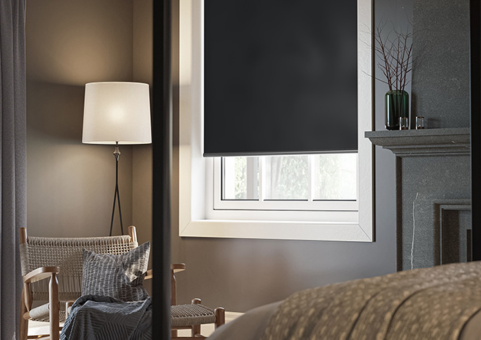 Levant (FR Blackout), Black - Twist&Fit Roller Blind - Image 5